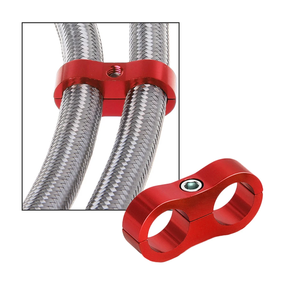 1 шт. AN4 AN6 AN8 AN10 хомут для шланга T-6 алюминиевый сепаратор линии разделитель зажим