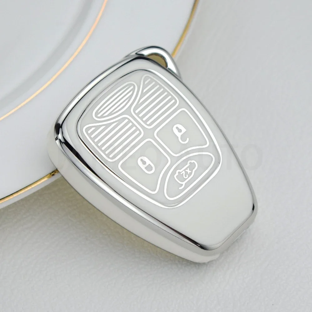 

Чехол для автомобильного ключа из ТПУ для Jeep Wrangler Compass чехол Chrysler 300 PT Dodge JCUV Caliber Nitro