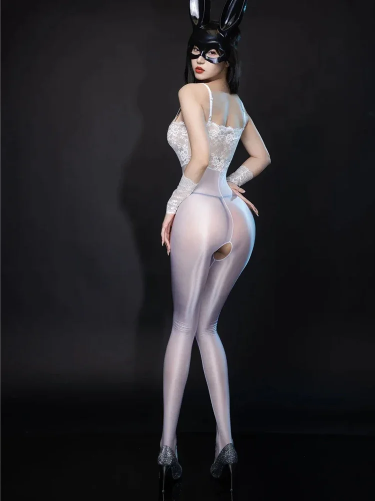 Сексуальное женское боди с открытой спиной кружевное атласное гладкое масляное