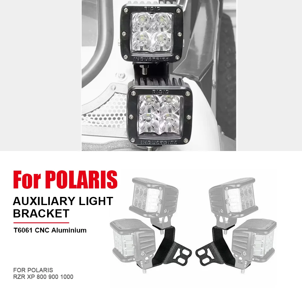 Для Polaris RZR XP 800 900 1000 Боковая клетка A-Pillar Двойной противотуманный фонарь Монтажный