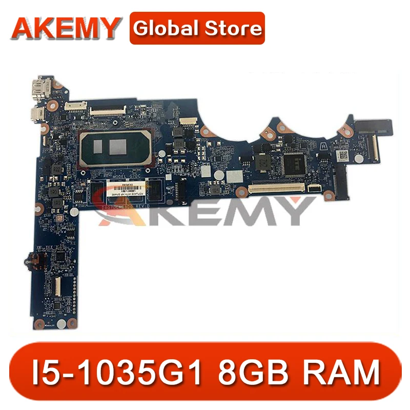

For HP Pavilion 13-AN1018TU Laptop Motherboard L68367-001 L68367-601 DAG7DCMB8D0 With I5-1035G1 CPU 8G RAM 100% Tested