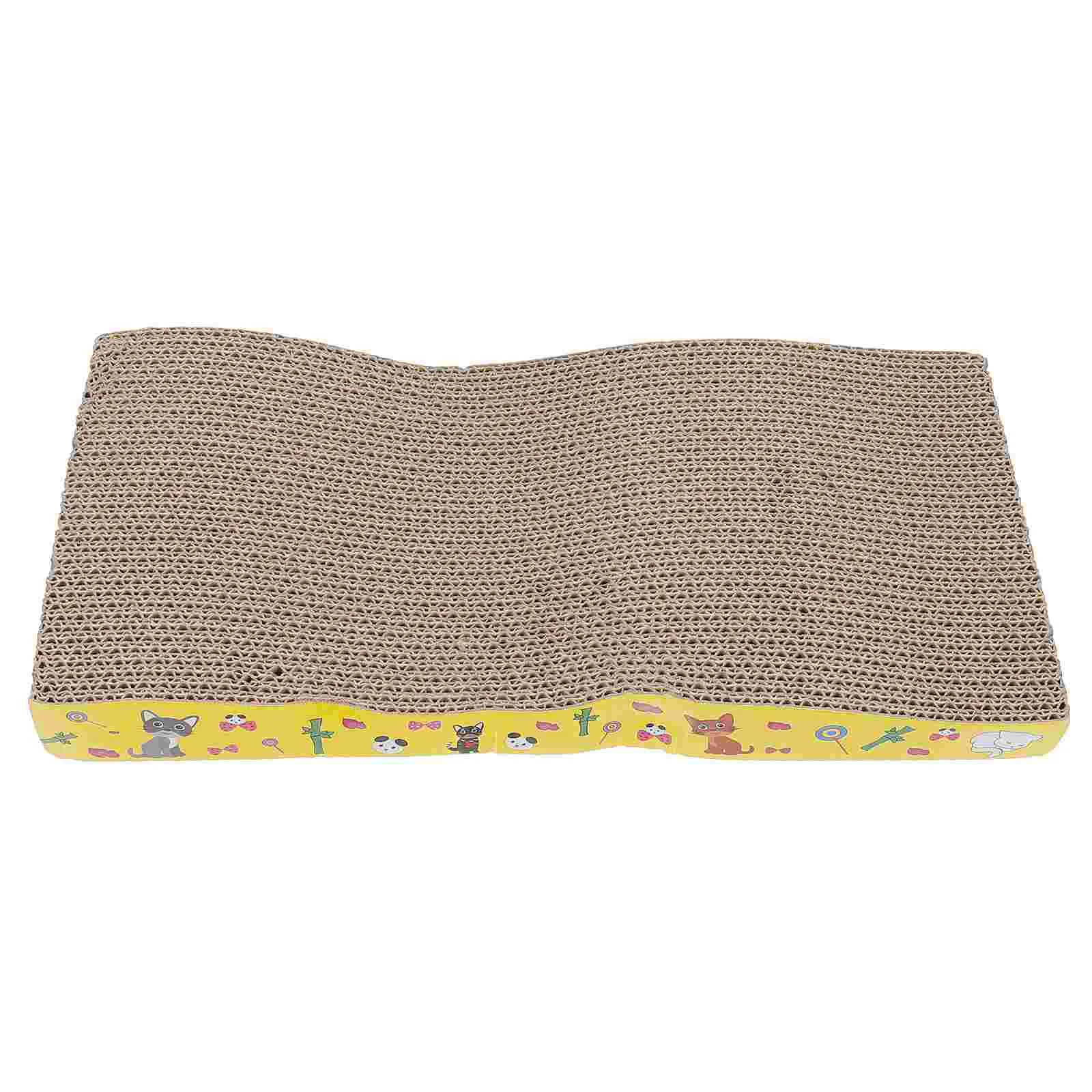 

Scratcher Scratching Scratch Pad Board Sisal Funny Kitten Cardboard Corner Wall Mat Flat