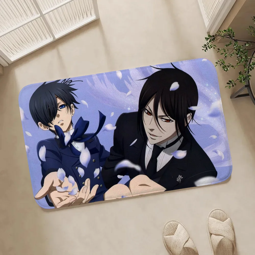 B-черный Замшевый Коврик Для Ванной Противоскользящий Дверной В Современном