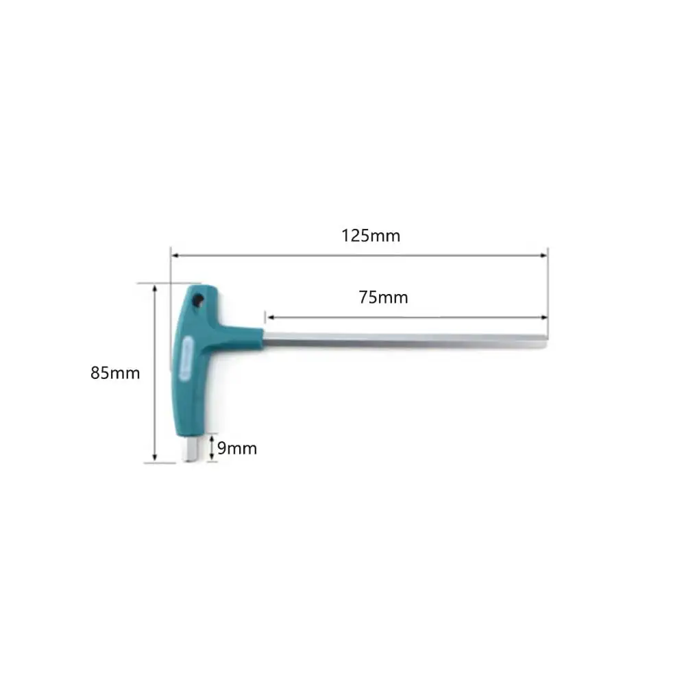 

Hexagonal Wrench Driver Furnitures Hex Inner Key Kit Long Metric Screwdriver Six Angle Steel T-Handle T Shaped