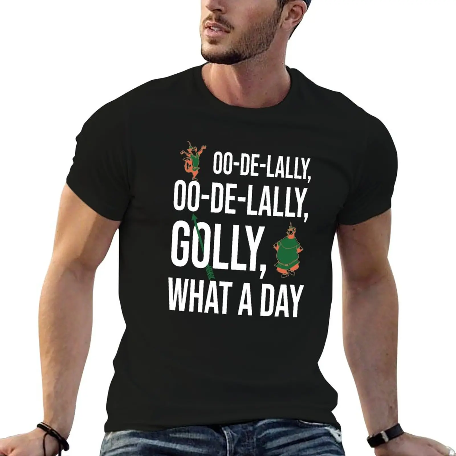 Фото Oo-de-lally Oo-de-lally Golly T-Shirt man t shirts high quality luxury brand funny t shirts cotton T-Shirt №1
