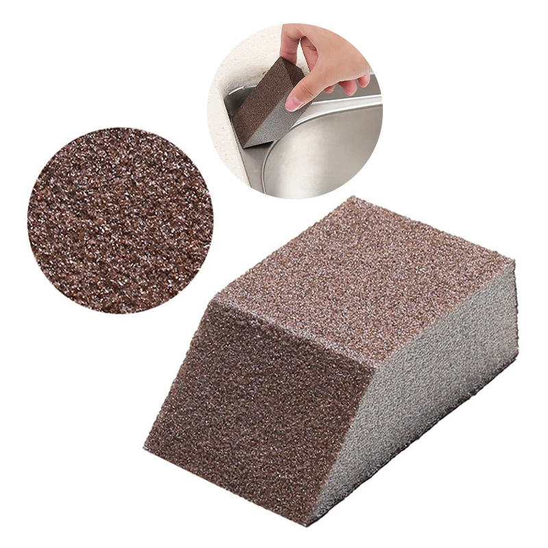 

2 шт., двусторонняя толстая губка для мытья посуды