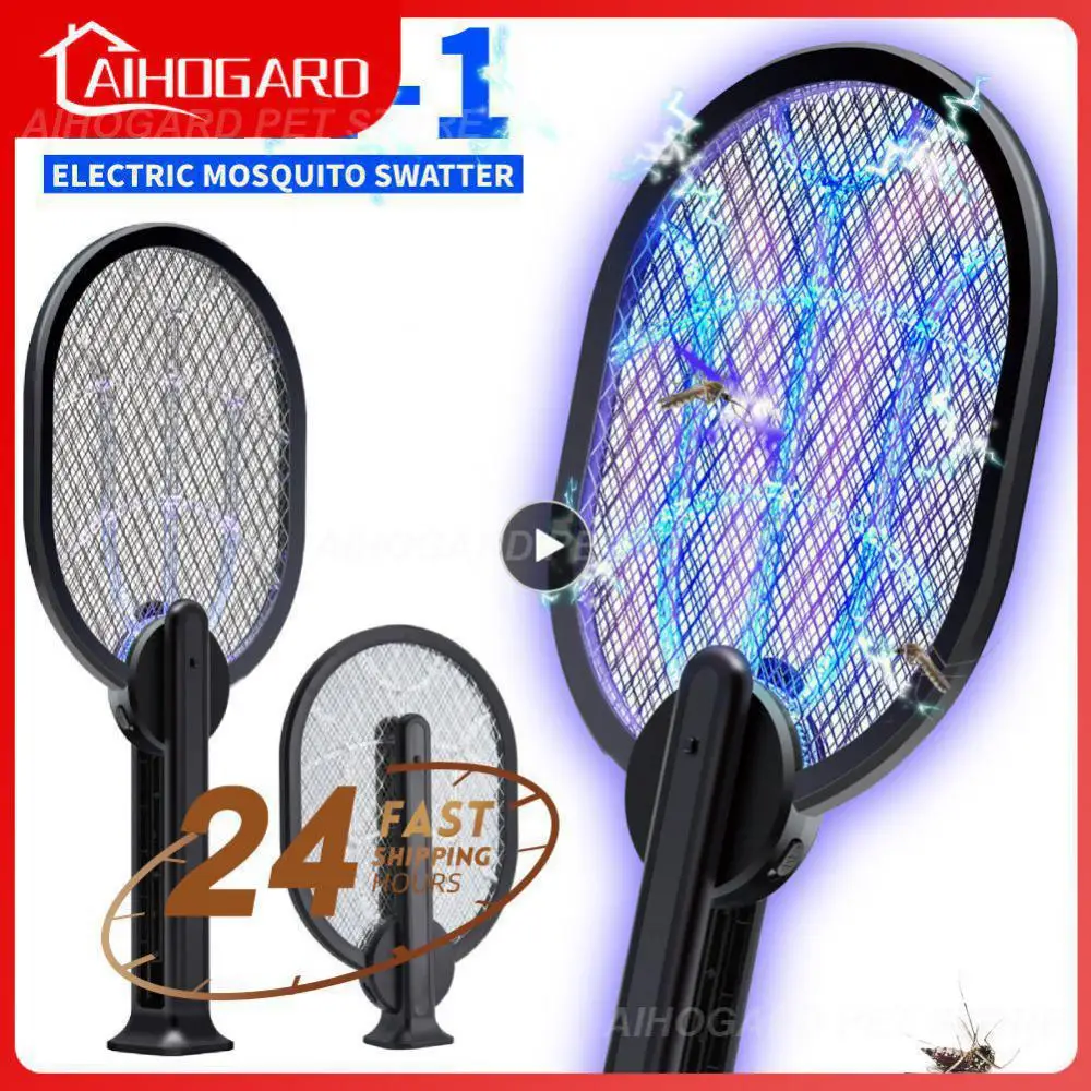 

Rechargeable Insects Racket Kills Insect Rackets Swatters Non-toxic Harmless 2in1 Fly Swatter Fryer Mosquitos Killer Trap Usb