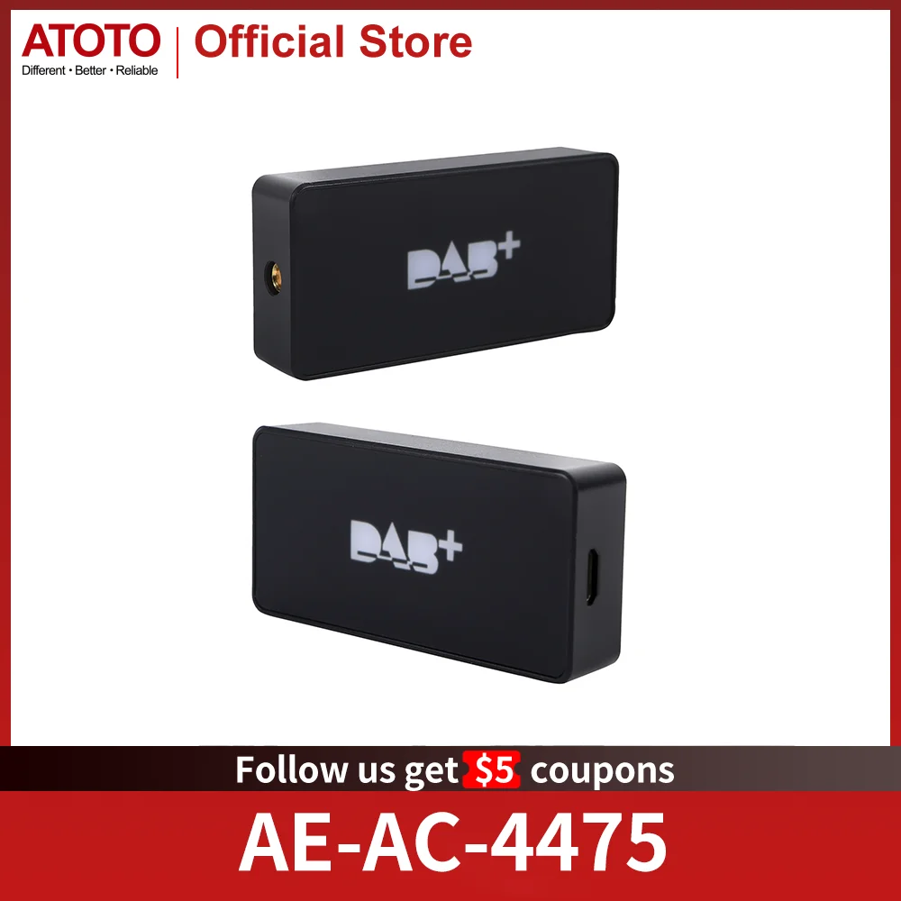 ATOTO DAB Box Digital Radio Receiver And Antenna Adapter for Car Stereo Auto-Radio A6/S8 Series Of EU Australia AE-AC-4475