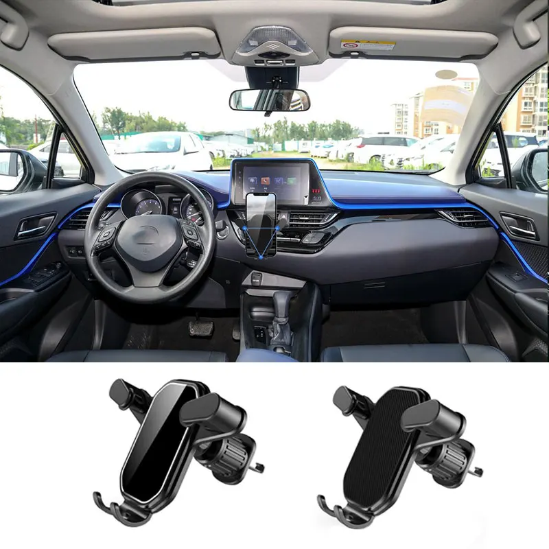 

Universal Gravity Car Cell Phone Holder For Toyota Camry Chr Corolla Rav4 Yaris Prius GPS Stand Air Vent Clip Mount Accessories