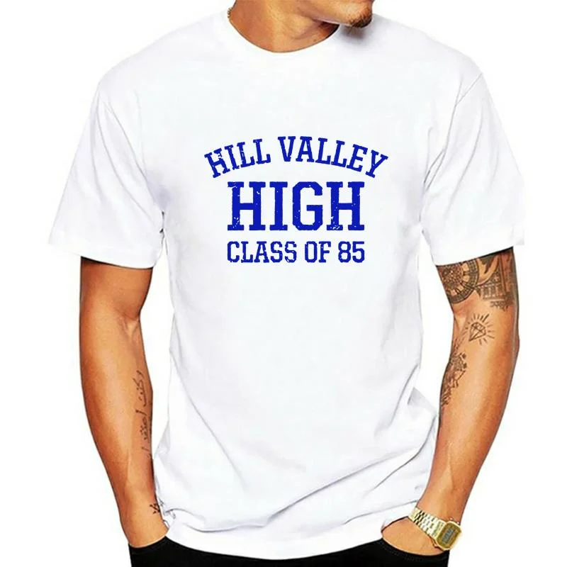 

Camiseta de aspecto VINTAGE, 3078D HILL VALLEY HIGH Back To The Future BTTF Flux, tallas S-5X