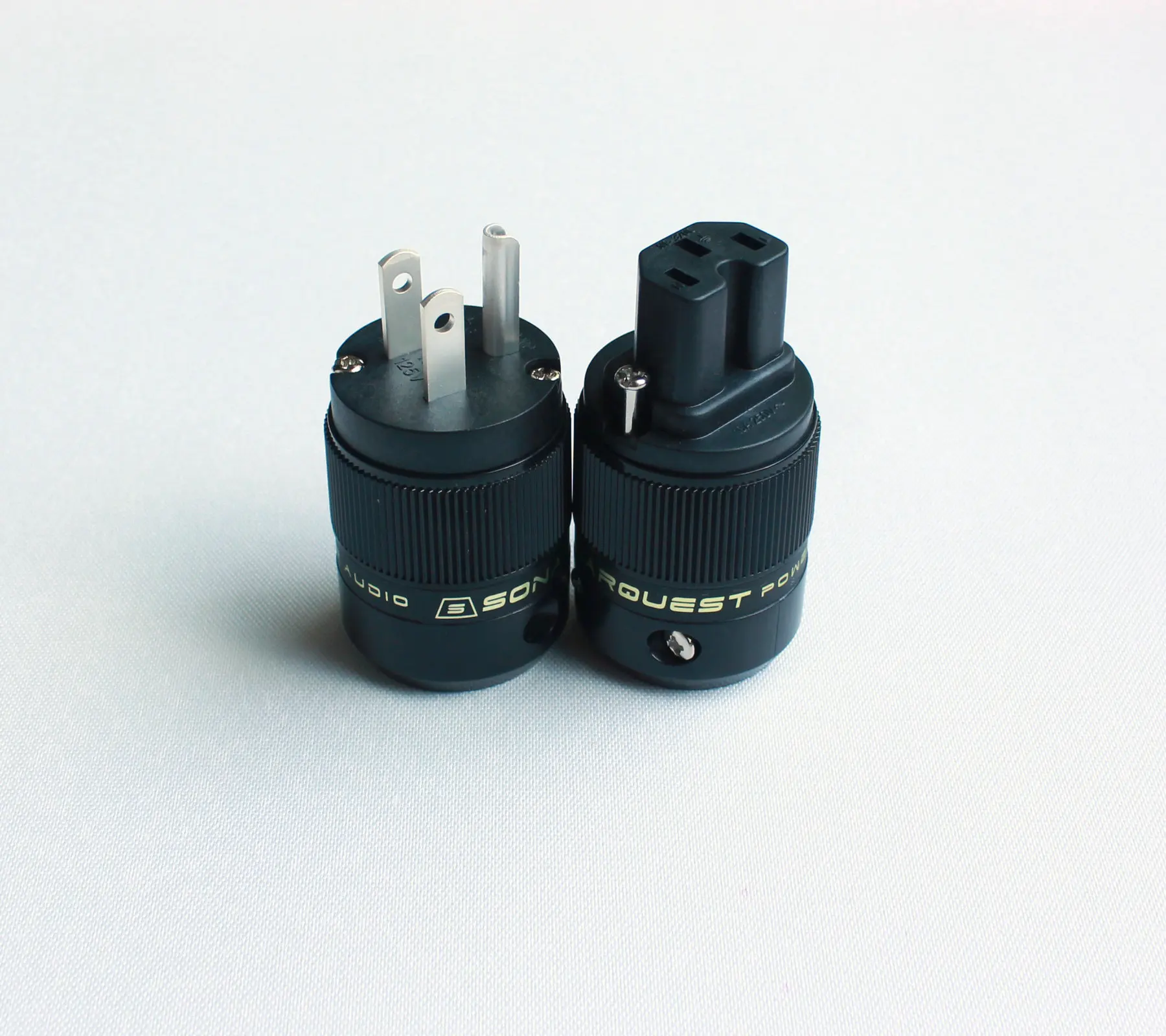 Штепсельная Вилка SONARQUEST SE-AgP(B)+ SE-AgC(B) с серебряным покрытием Hi-Fi американский