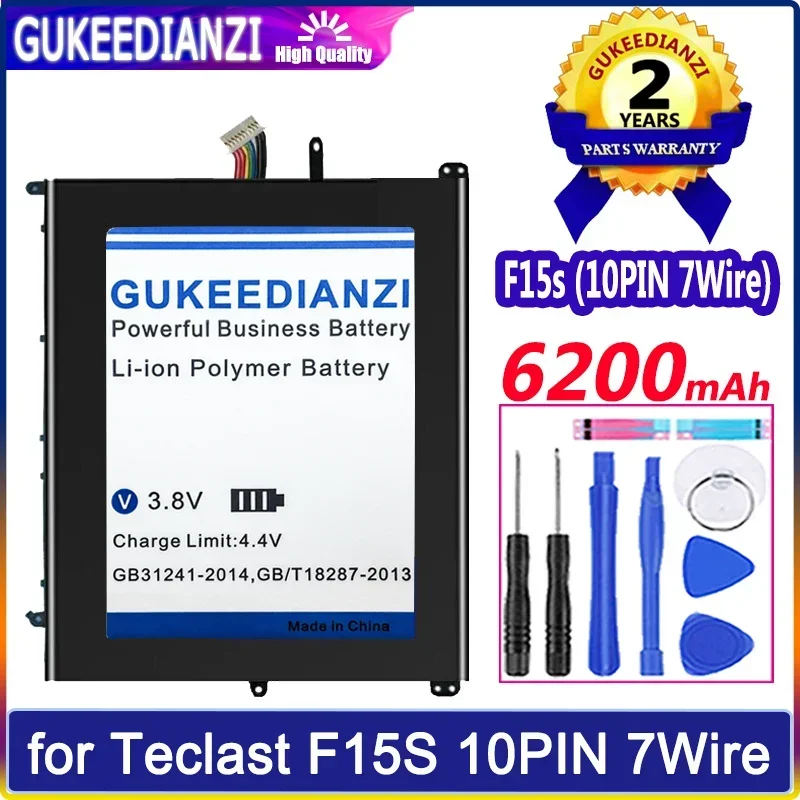 Аккумулятор GUKEEDIANZI 28168243 П 30154200 P 6200 мАч для Teclast F15S UTL- 2778180 -2S 2978180 3078180 10-контактный