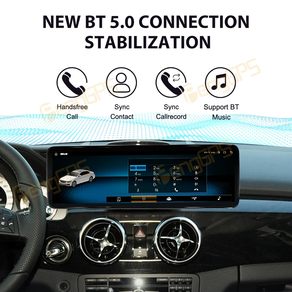 Для Mercedes Benz GLK GLK300 GLK350 X204 2008-2015 Автомобильный радиоприемник Беспроводной Carplay Android