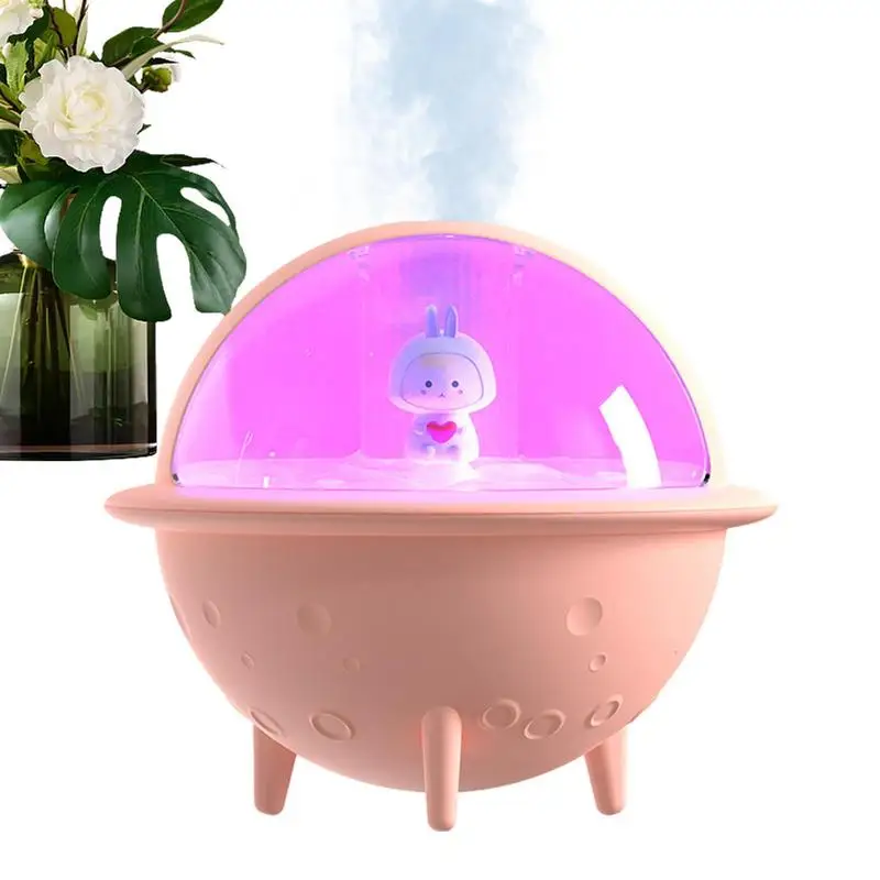 

Cool Mist Animal Humidifiers USB Cool Mist Humidifier For Bedroom Space Ball 30dB USB Air Purifier With 7-Color LED Light