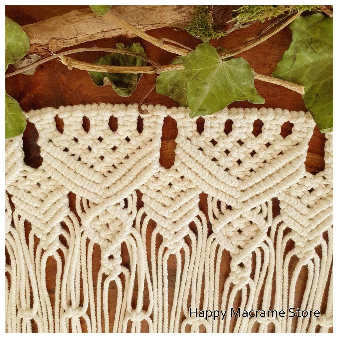 Большая занавеска на дверь и окно из макраме дизайнерская настенная цепочка в