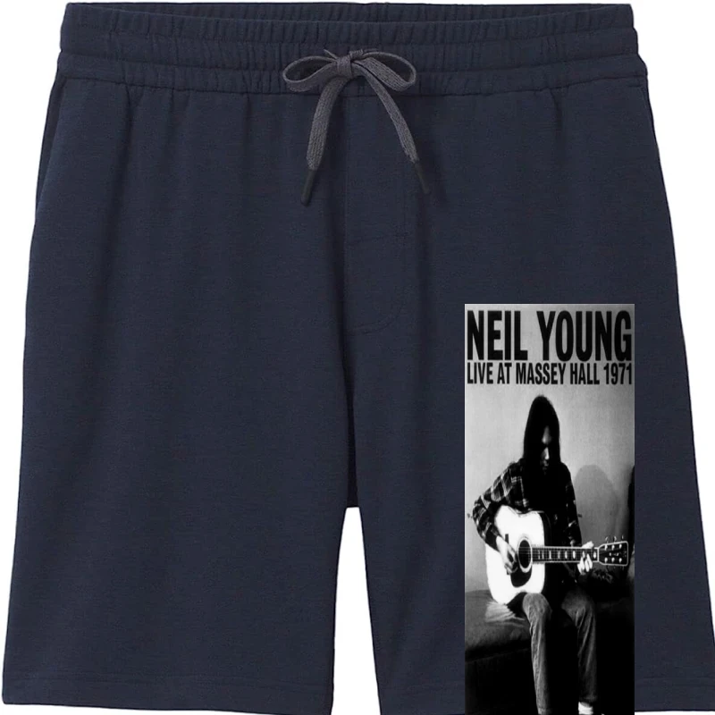 

New Neil Young Live Massey Hall Music Men'S shorts for men shorts Pure cotton summer Fashion Classic Shorts