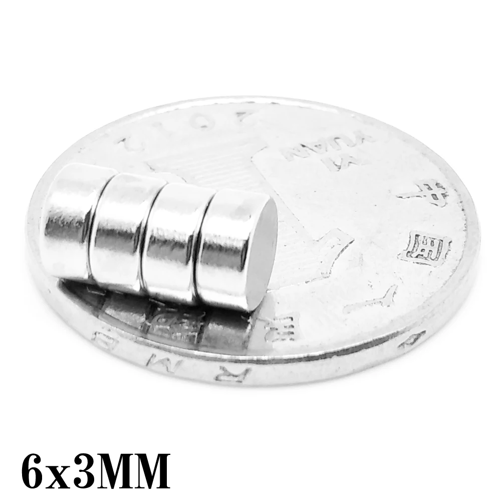 

20/50/100/200/300/500PCS 6x3 Small Round Powerful Magnetic Magnets N35 Neodymium Magnet Disc 6x3mm Rare Earth Magnets Strong 6*3