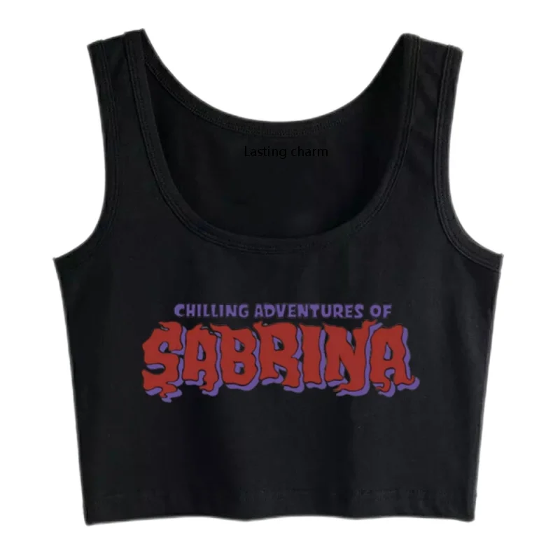 

Endless charm crop top sport chilling adventures of black comic sabrina with no sleeves