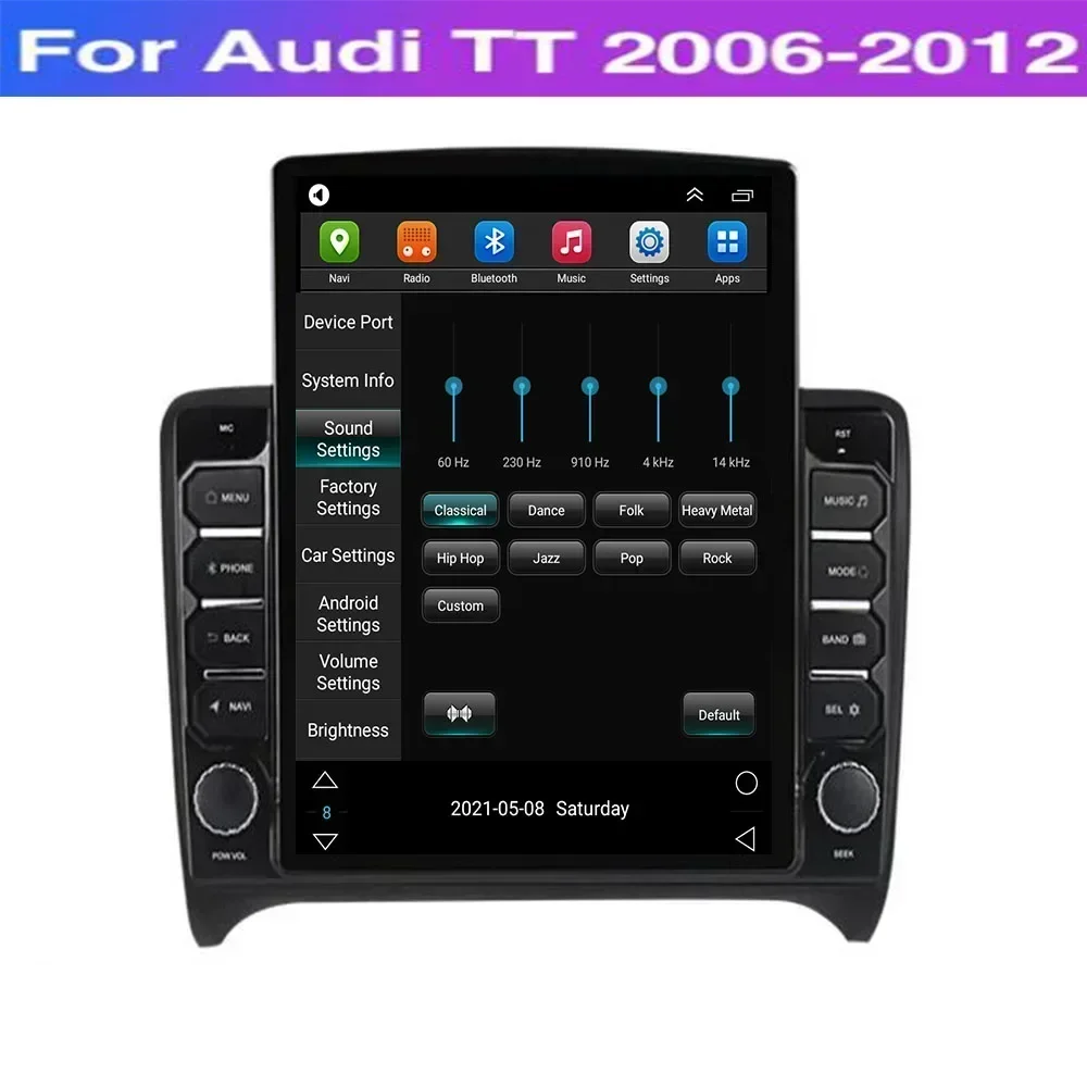 8 + 128G Android13 Carplay Auto 5G LTE Автомобильный радиоприемник Стереоприемник для Audi TT MK2 8J