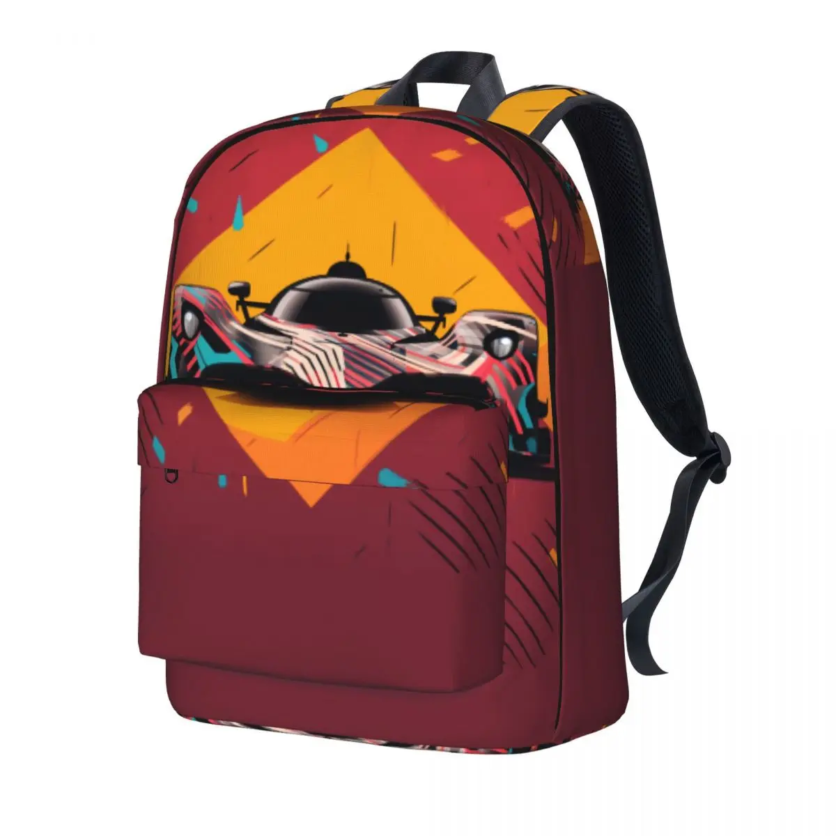 

Dazzling Sports Car Backpack Simplified Form Graffiti College Backpacks Women Men Stylish High School Bags Design Big Rucksack
