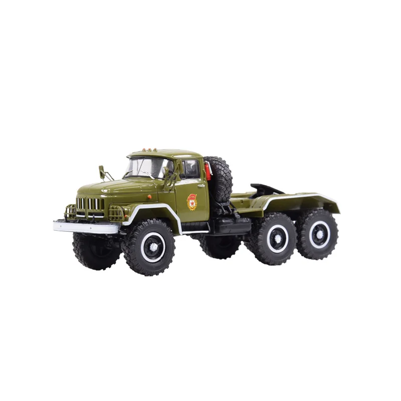 

1/43 scale alloy die-casting Russian Soviet army tractor ZIL-131NV trailer MDTR008 static display simulation model toy