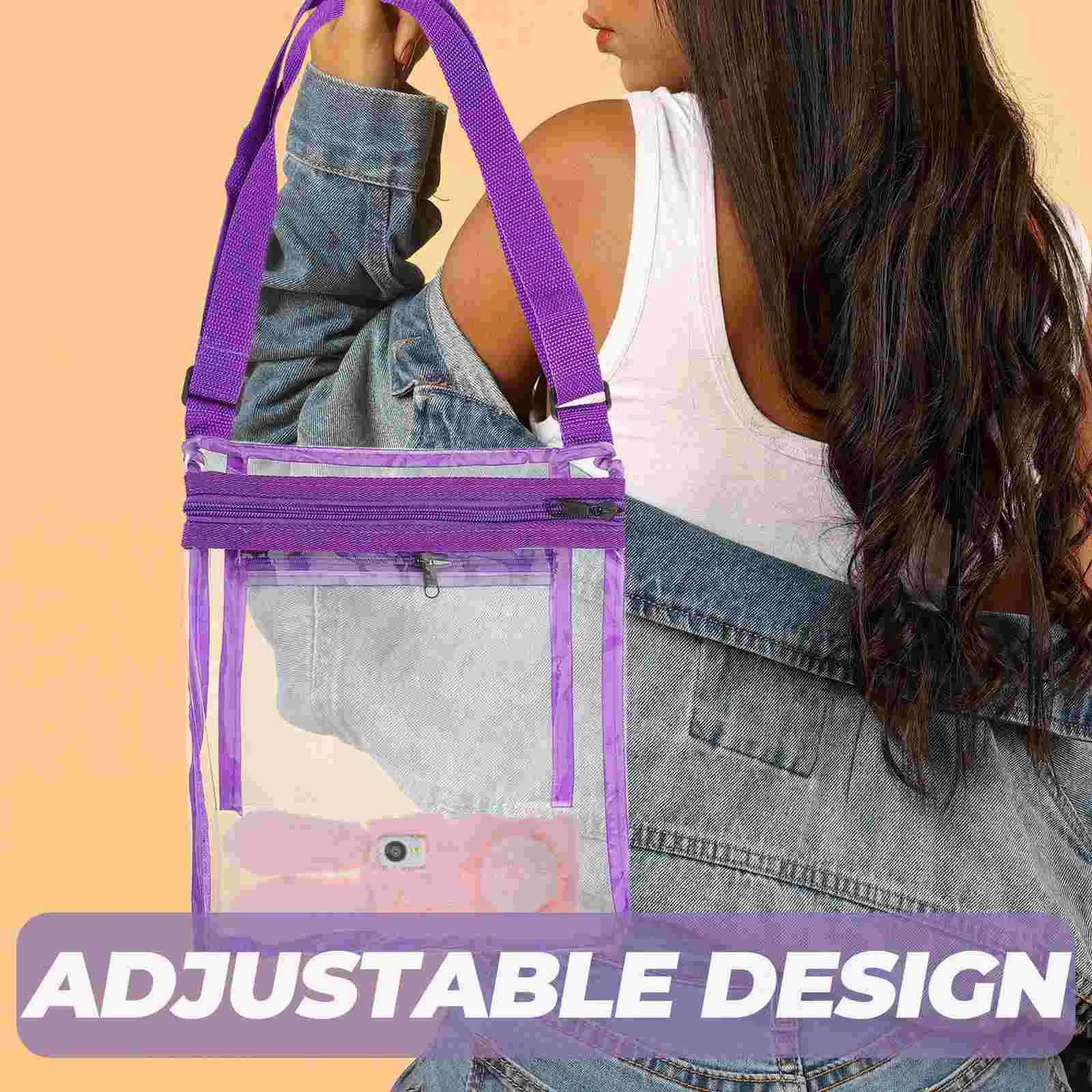 Transparent Wallet Clear Coin Purse Crossbody Bag Pocketbooks Bags Stadium Pouch