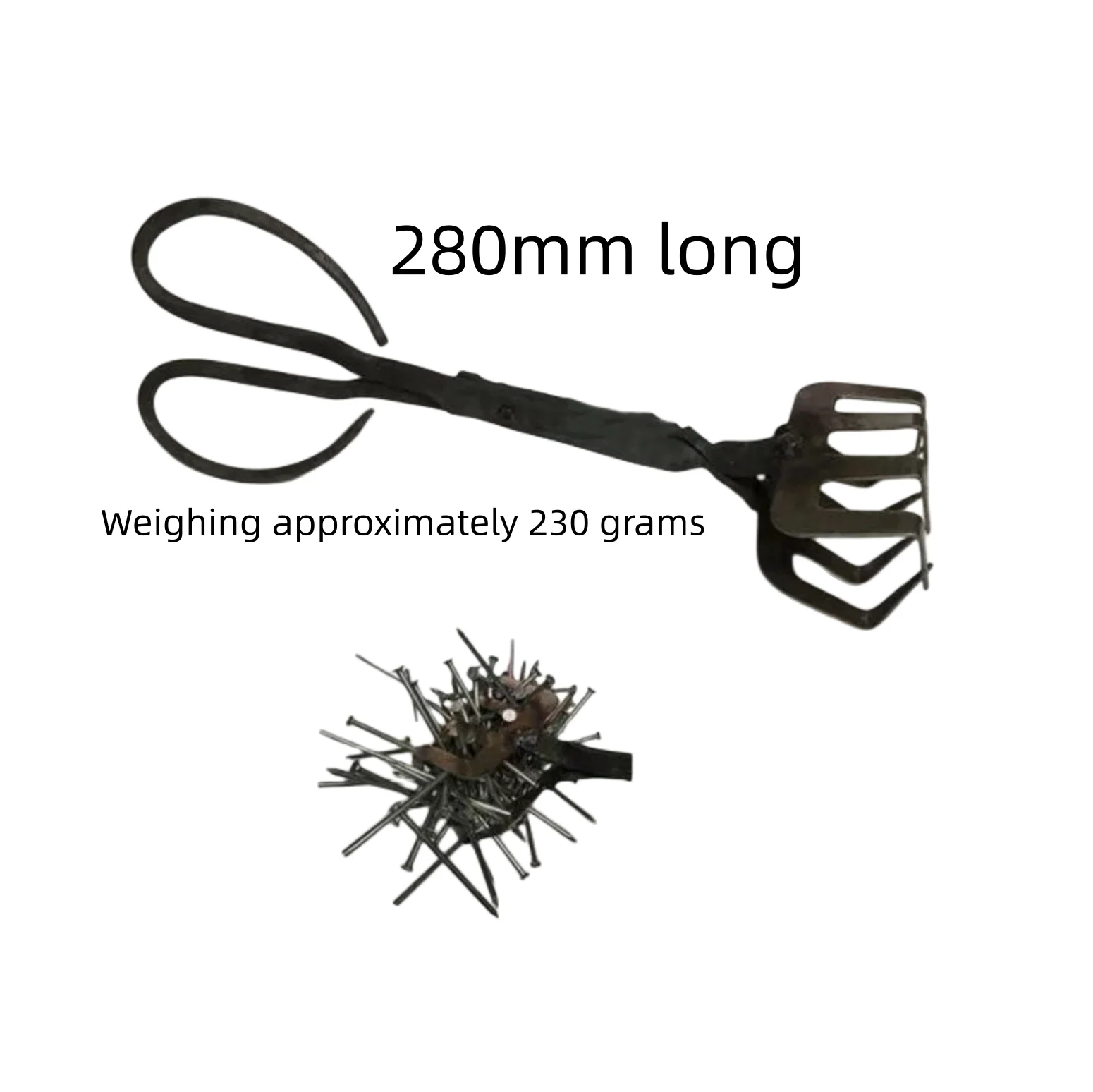 

Grasping iron nail pliers Hand rake hand