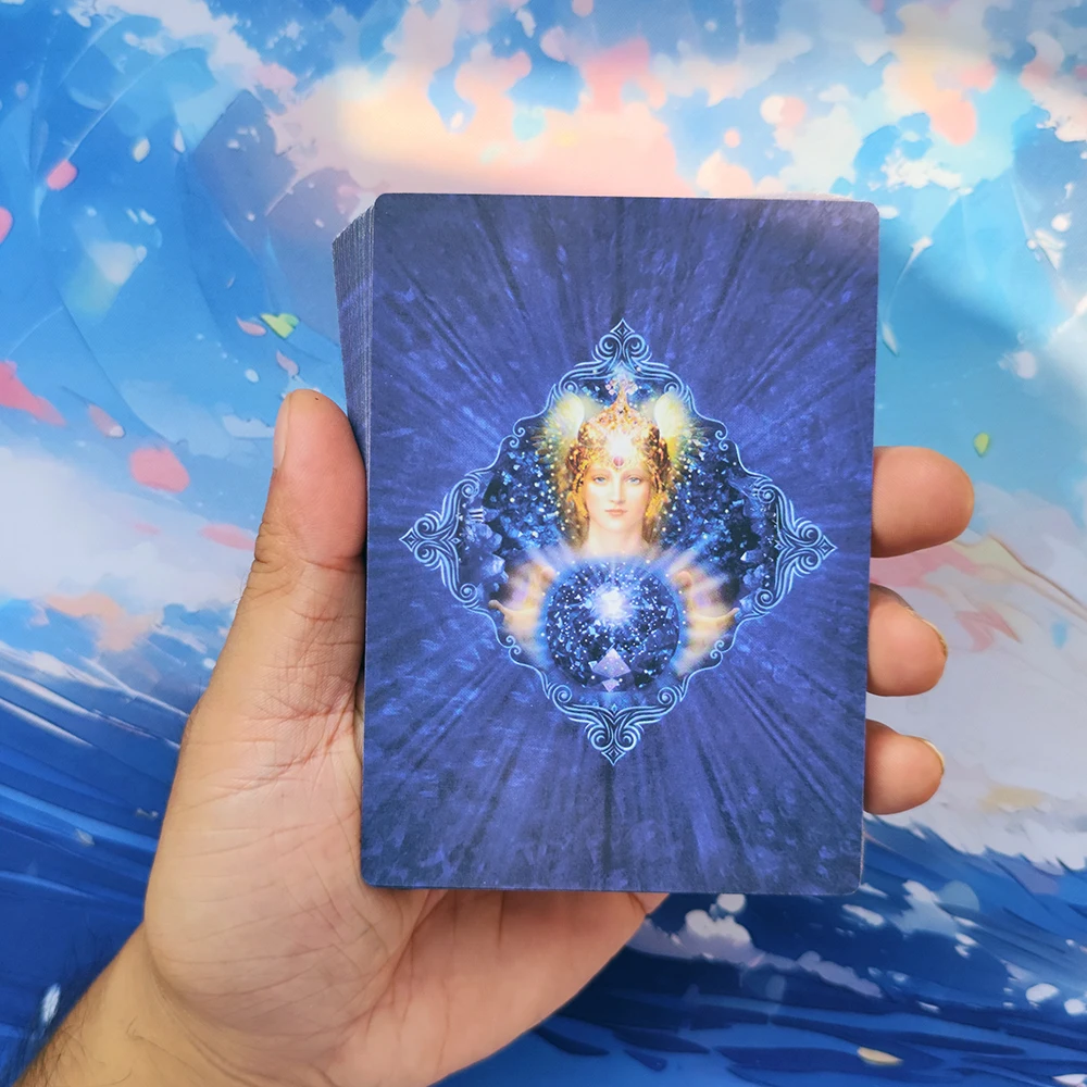 Cristales y Ángeles - Колода для карточек испанского оракула | Большой размер с