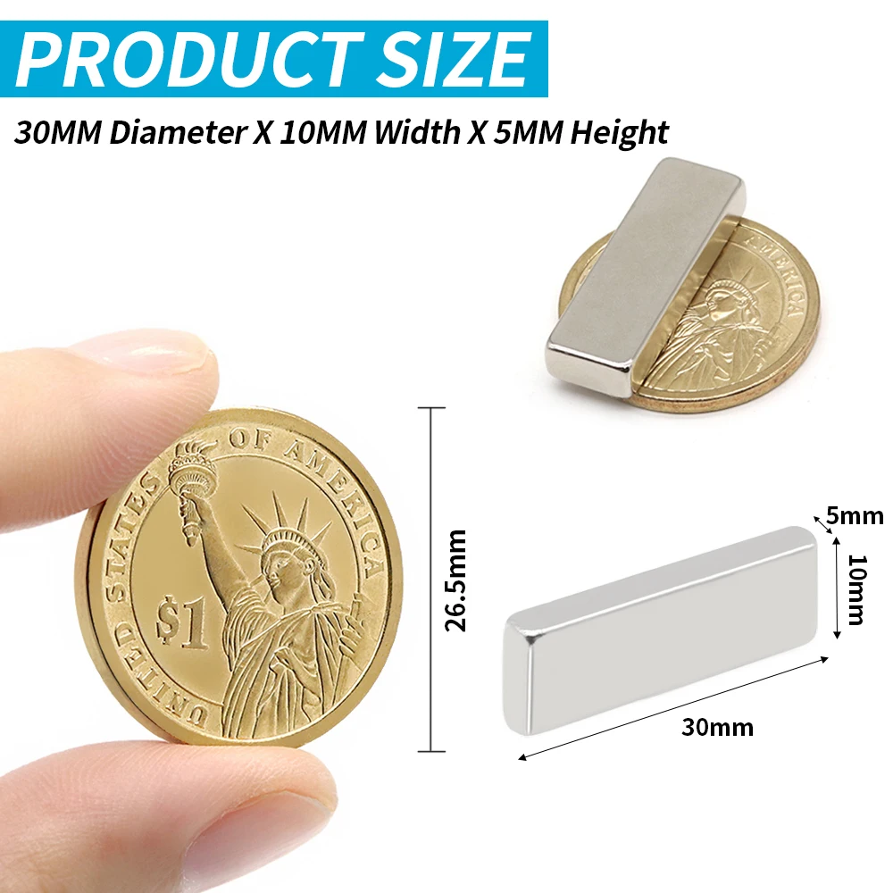 2/5/10/20/50 шт. неодимовые магниты 30x10x5 N35 30 мм X 10 5