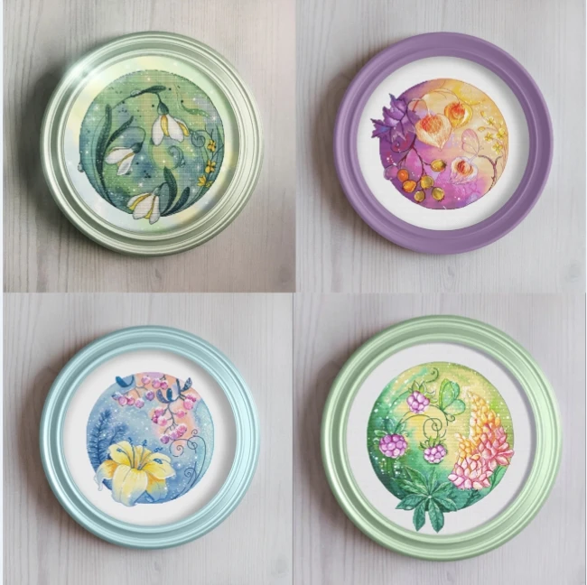 

Набор для вышивки крестиком «сделай сам», Набор для вышивки круглой цветочной серии «Лилия считает 16CT 14CT 18CT, китайские наборы для вышивки