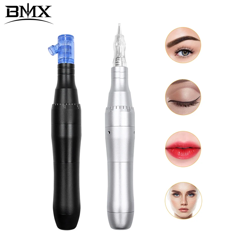 BMX Permanent Makeup Machine Rotary tattoo machine pen for Permanent Microblading Brow Tattooing PMU Cartridge Needles