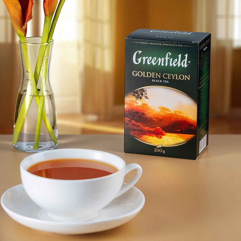Tea Black Greenfield Golden Ceylon Sheet 200g | Продукты