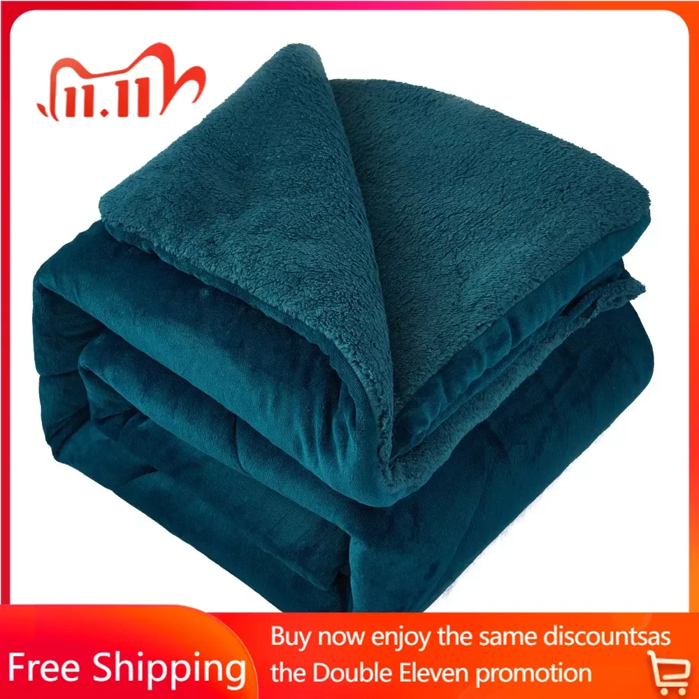 

Одеяло шерпа, флисовые одеяла для кровати, толстое теплое одеяло Borrego King для кровати, бесплатная доставка, домашний текстиль, сад