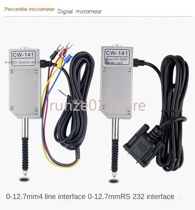 

Micrometer Displacement Sensor Digital Display Dial Gage Dial Gauge 0.001 Connected to Plc Single Chip Microcomputer with Alarm