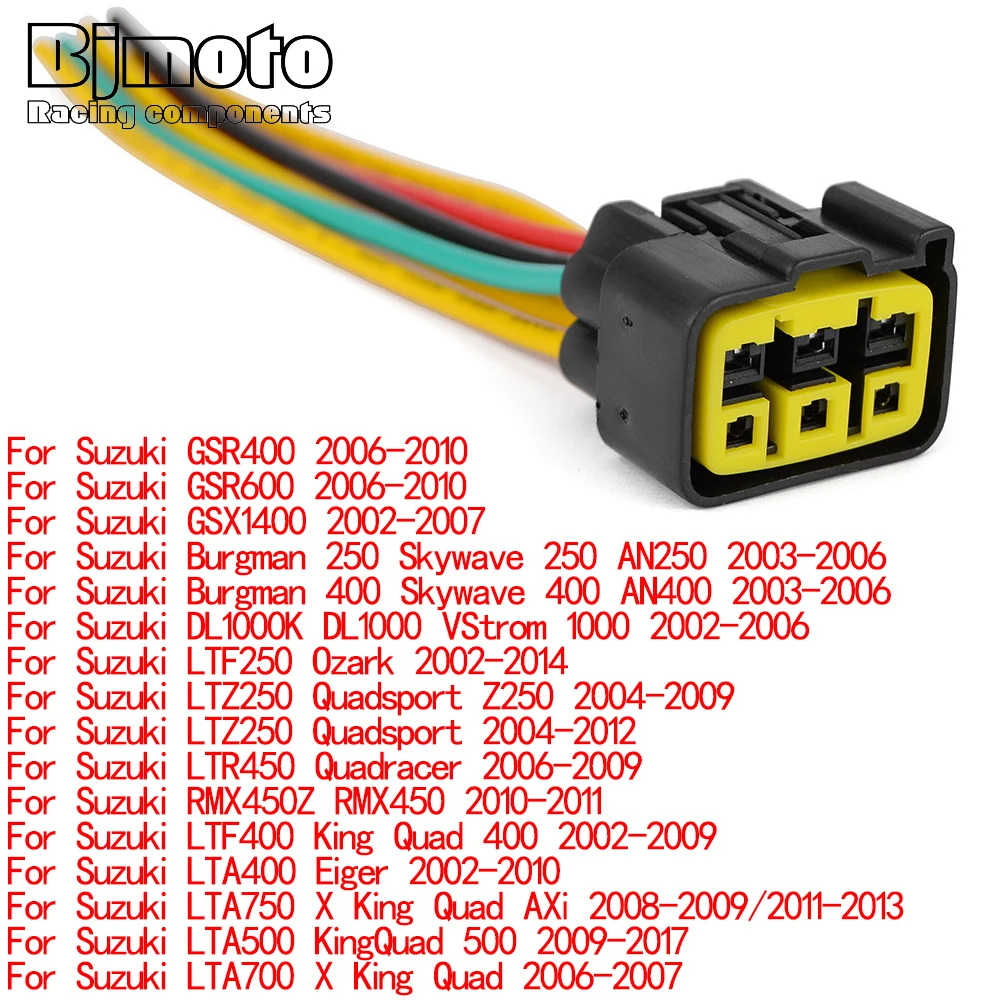 

Регулятор напряжения, разъем выпрямителя для Suzuki GSR 400 600 GSX 1400 Burgman 250 400 Skywave 250 400 AN 250 400 2003-2006