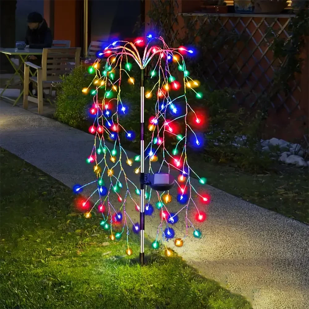 

Уличные Солнечные Садовые Светильники, Водонепроницаемые Светодиодные Лампы, 8 Режимов, На Солнечной Батарее