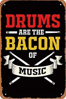 

Drummer Drum Music – Music – Poster Vintage Metal Tin Sign Retro Funny Tin Sign for Home Bar Pub Kitchen Garage Restaurant