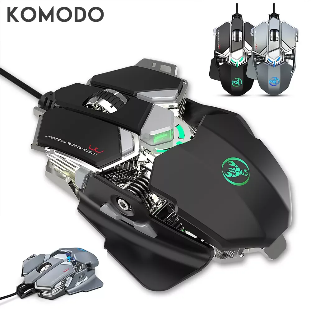 

Wired Gaming Mouse USB Computer mice Gaming RGB Mouse Gamer Ergonomic Mouse 9 Button 6400DPI LED Silent Game Mice For PC Laptop