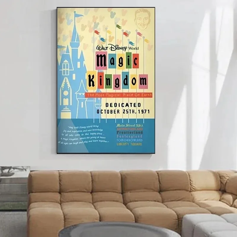 Винтажные аттракционы Диснея Уолт фантастика искусство рисования на стену