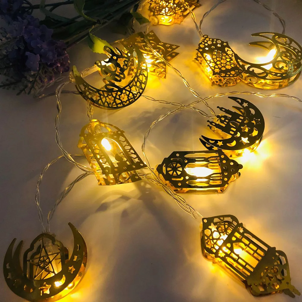 

Eid Mubarak Ramadan Moon Fairy String Light Muslim Party Hanging Decor For Home 2023 Islamic Muslim Festival Party Supplies