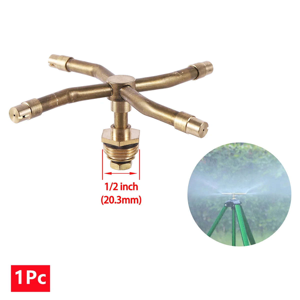 

Медный автоматический вращающийся спринклер 2/3/4 каналов 1/2"