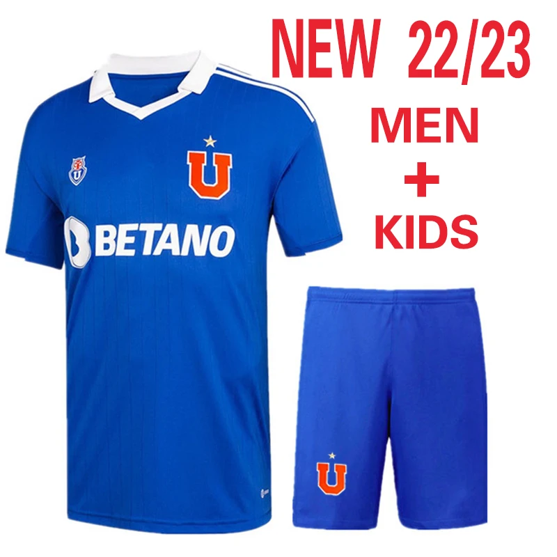 

New Men Kids University de Chile 2022 2023 Soccer Jersey MARCELO Home Away Camiseta de Futbol Aldult Child Football Shirts Kit