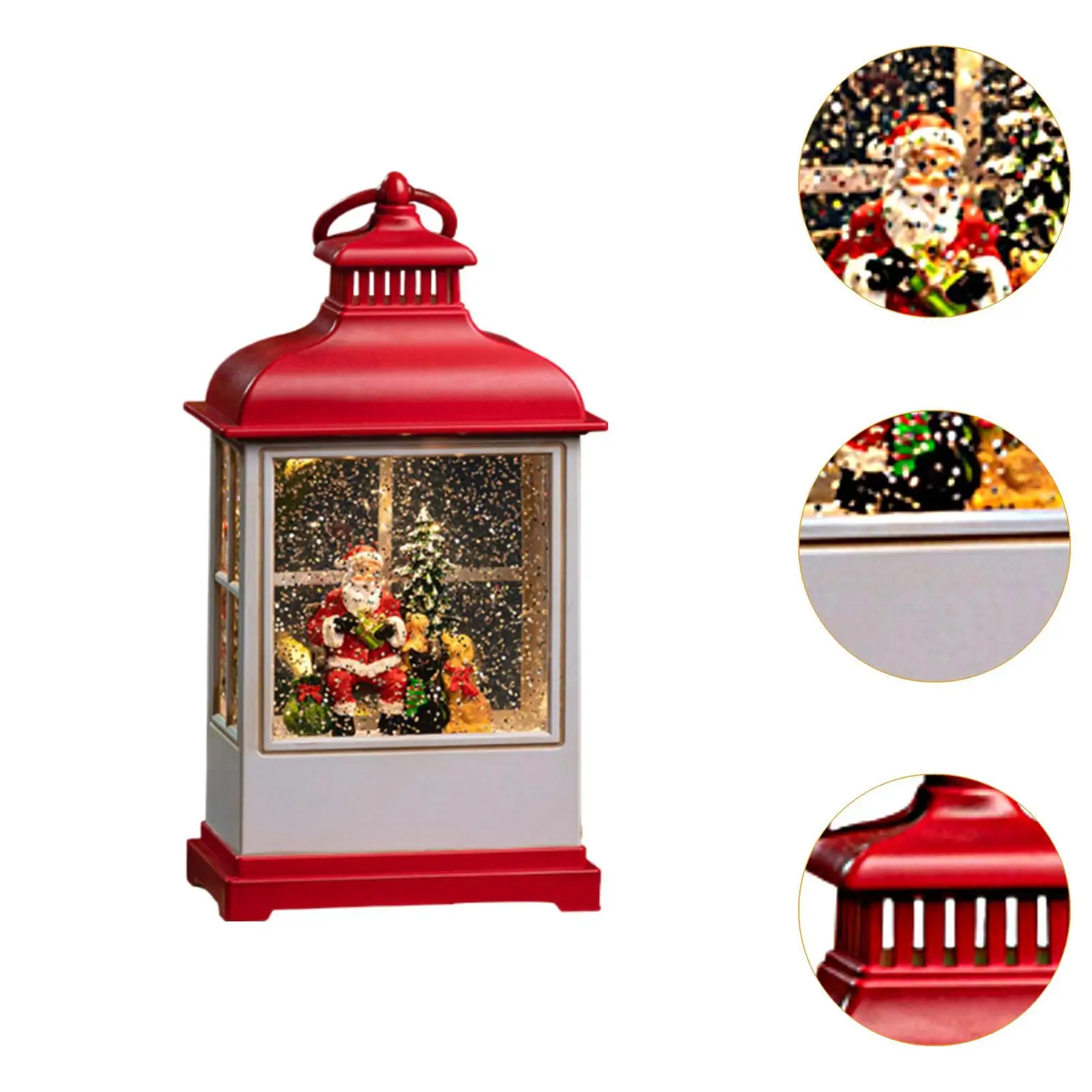 Musical Snow Globe Lantern Music Box for Christmas Kids Room