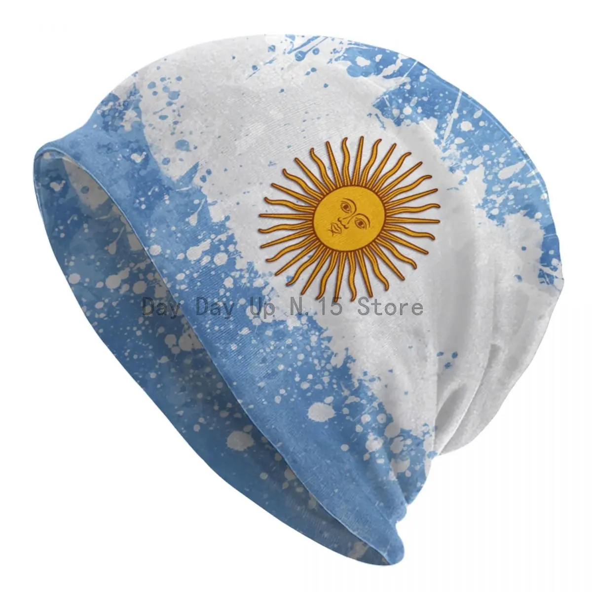 

Argentina Flag Cap Fashion Men Women Street Skullies Beanies Hat Spring Warm Dual-use Bonnet Knitted Hat