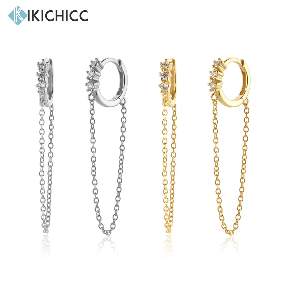 

Серьги-кольца женские круглые из серебра 100% пробы с фианитом