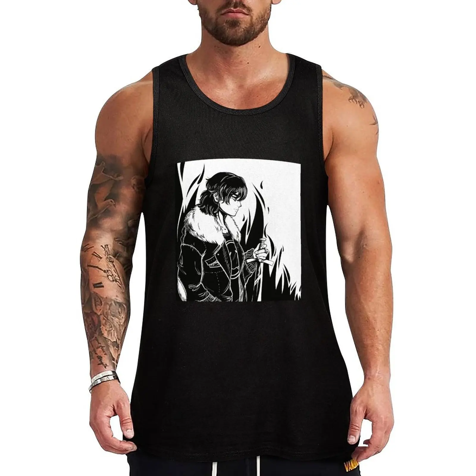 Фото Майка-безрукавка Nico di Angelo Sketch Tank Top для промышленных работ, прочная, без рукавов №1