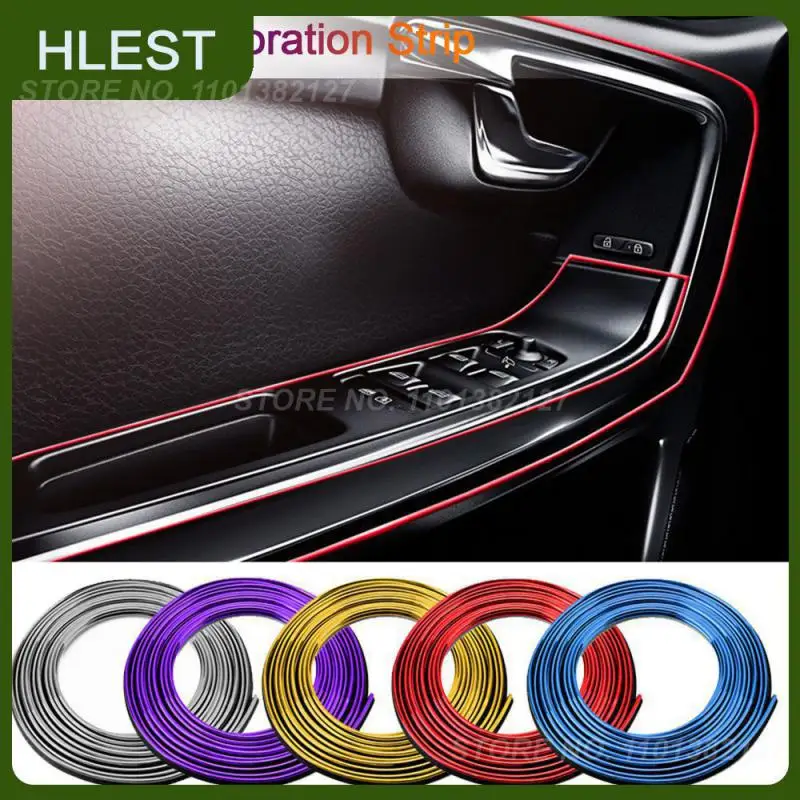 

Многофункциональная внутренняя отделка автомобиля, яркая универсальная прочная Лента для украшения автомобиля, 5 м, аксессуары для салона ...