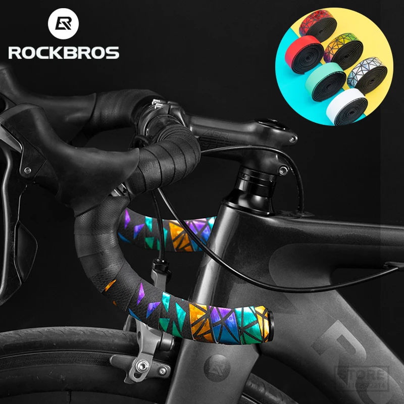 

ROCKBROS MTB Road Cycling Handlebar Tape 2.3MM Thickened PU Eva Anti-slip Wear-resistant Shockproof Grip Tape Bike Accessories