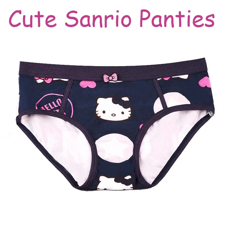 

Fashion Kawaii Sanrioed Underwear Cute Soft Hello Kt Cartoon Anime Girl Printed Panties Plush Toys for Girls Gifts