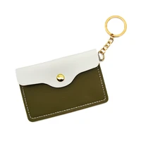 mini coin purse credit card holder for women girl wallet keychain bags key ring headphone cable usb disk case bus card pocket